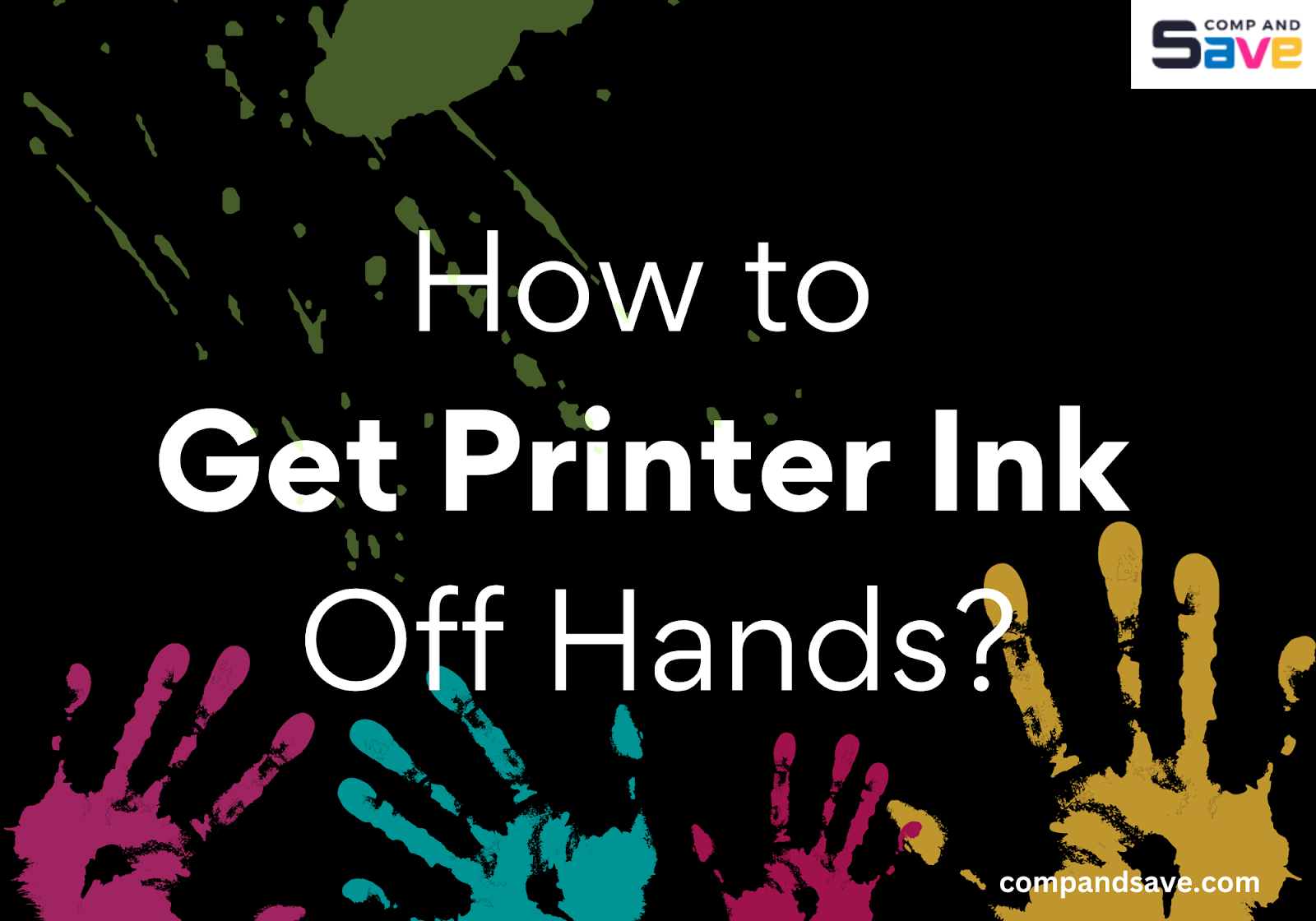 how to get printer ink off hands