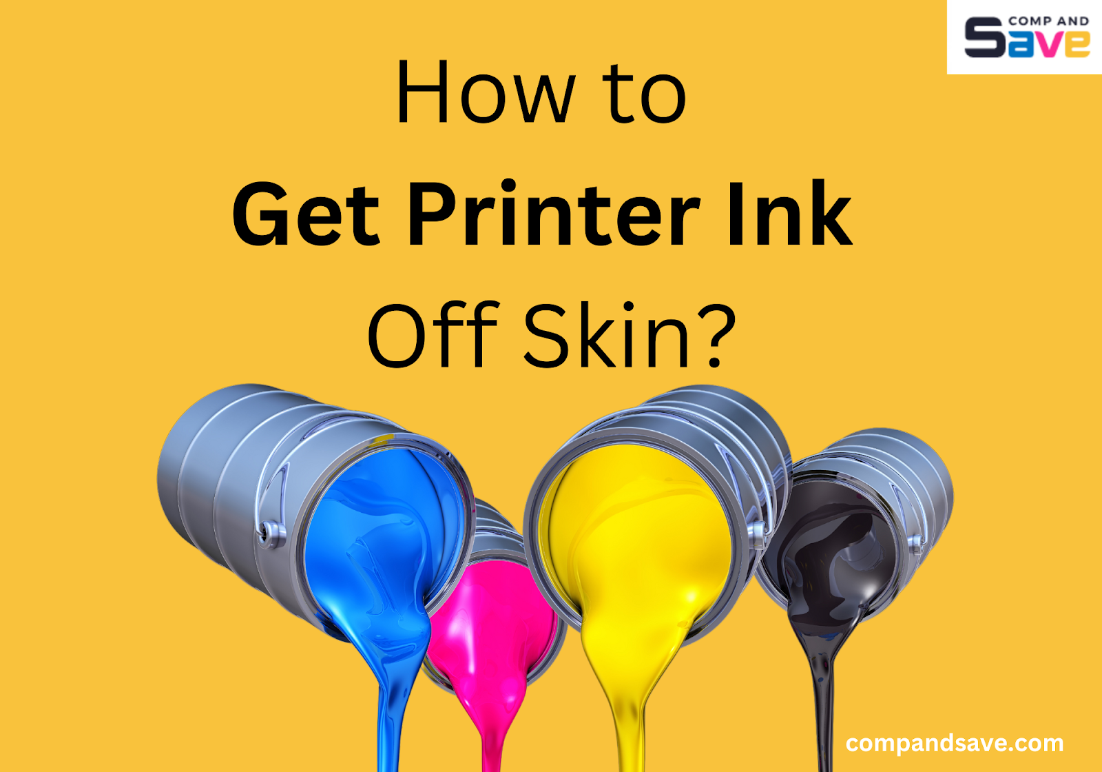 how to get printer ink off skin