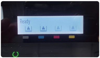 ready message on screen display
