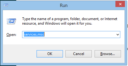 Image of Windows Run Dialog Box
