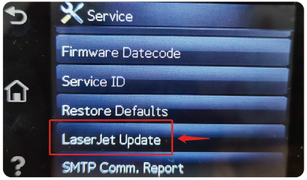 laserjet update option