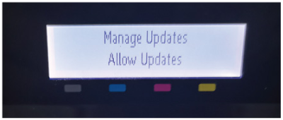 allow updates button